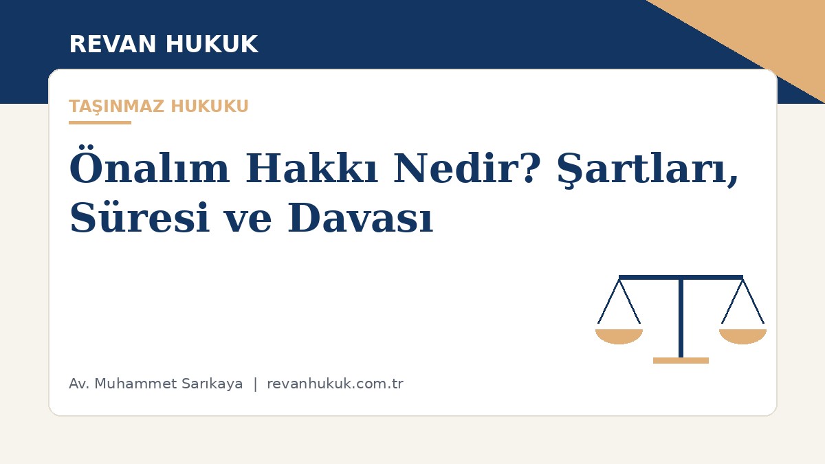 Önalım Hakkı Nedir?