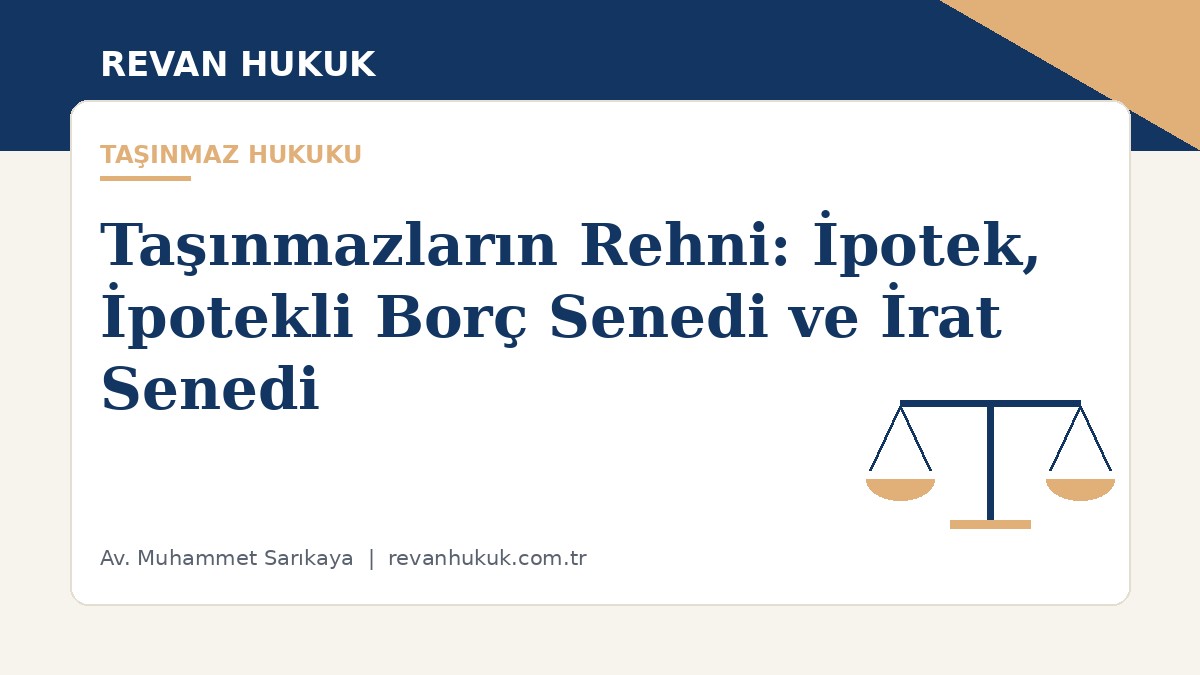 Taşınmazların Rehni