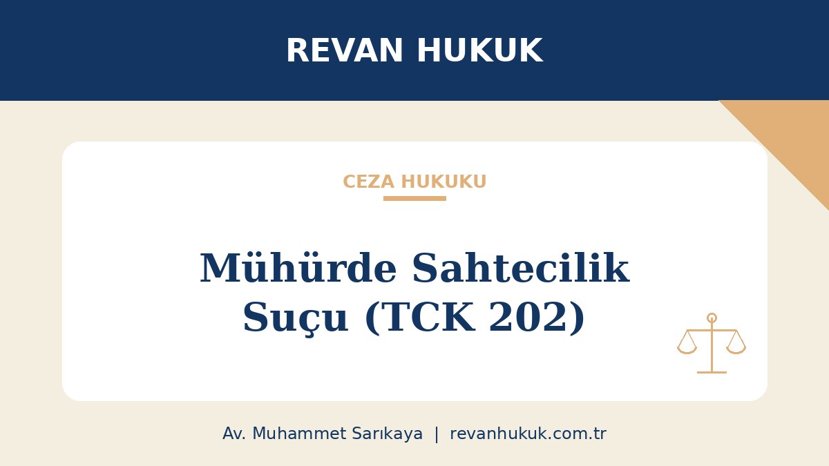 Mühürde Sahtecilik Suçu